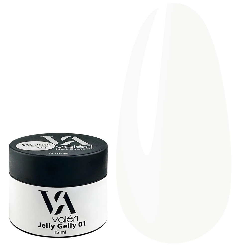 Гель-желе VALERI Jelly Gelly №01 белый 15 мл (VJG15-01) - Фото №1