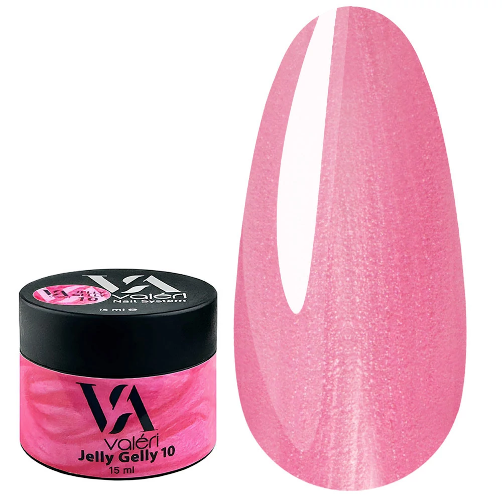 Гель-желе VALERI Jelly Gelly №10 розовый перламутровый 15 мл (VJG15-10) - Фото №1