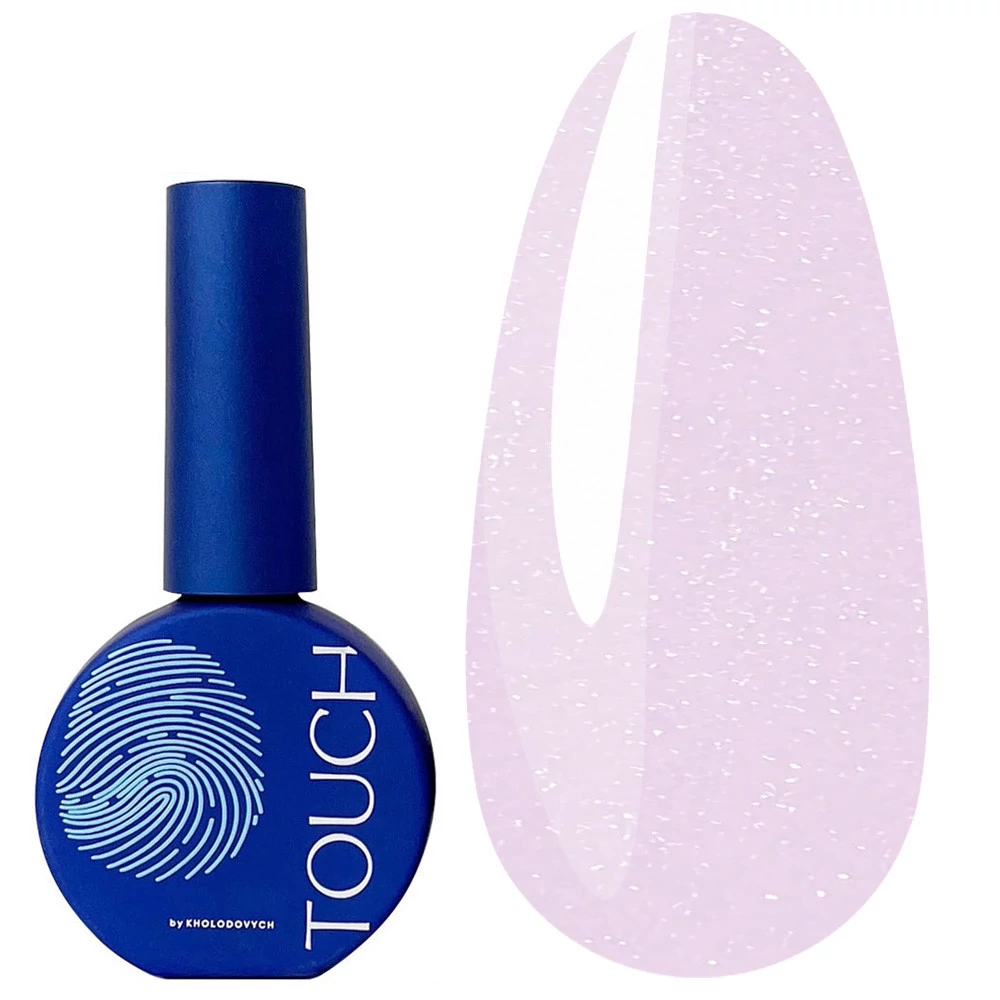 База для ногтей Touch Gloss №03 лиловый с блестками 13 мл (2930000053981) - Фото №1