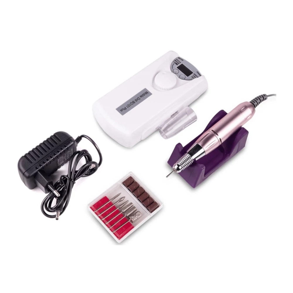 Фрезер для маникюра Mobile Drill BQ-101 на аккумуляторе WHITE - Фото №1