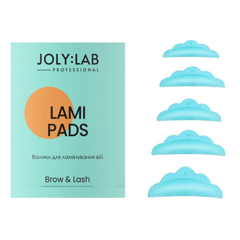 Набор валиков JOLYLAB для ламинирования Lami Pads (S, M, M1, M2, L), 5 пар - Фото №1