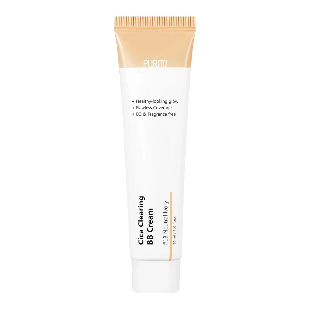 ВВ крем PURITO с экстрактом центеллы Cica Clearing BB Cream 13 Neutral Ivory 30 мл (8809563101412) - Фото №1