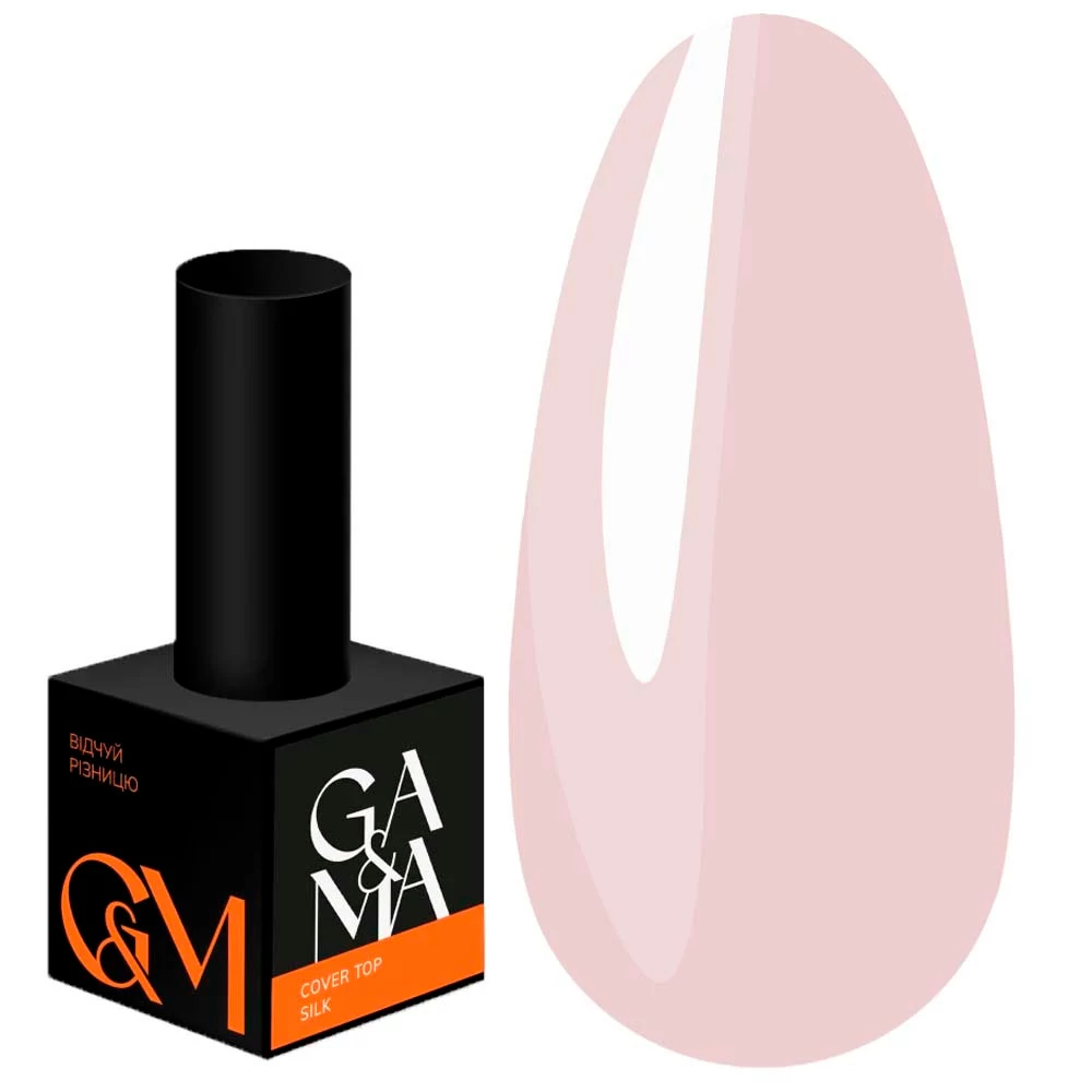 Топ GA&MA Cover top Silk без липкого слоя, с UV-фильтром молочно-розовый 10 мл (7702694) - Фото №1