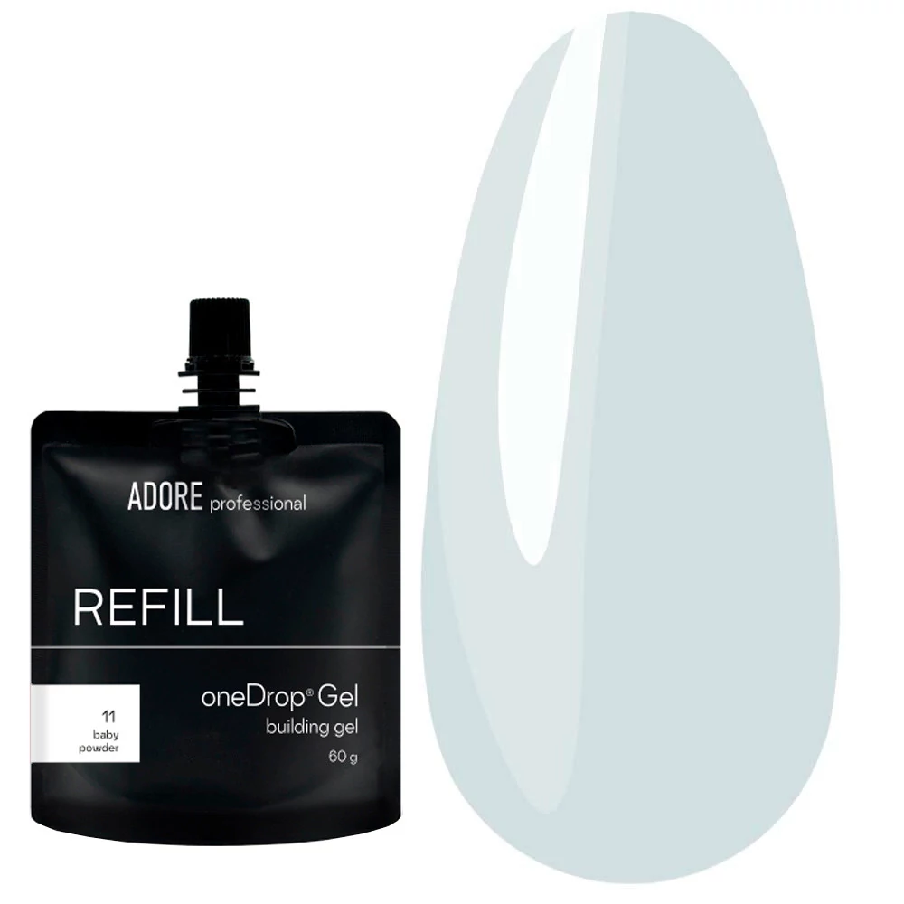 Гель ADORE One Drop Gel №11 Baby Powder (наполнитель для помпы) 60 мл (2101400447285) - Фото №1