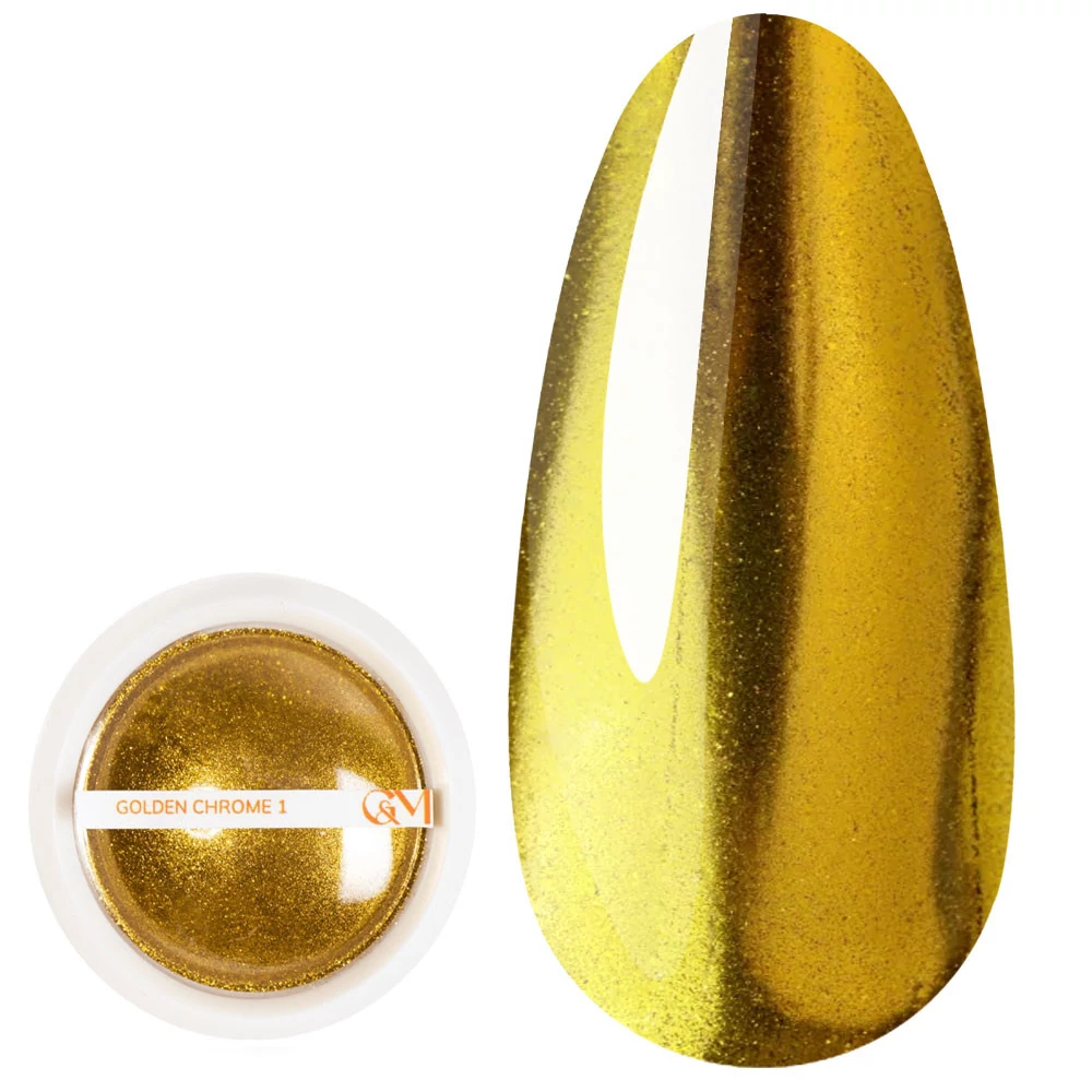 Втирка GA&MA 001 Golden chrome 0,3 г (7702703) - Фото №1