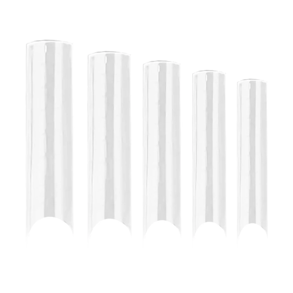 Верхние формы DNKa Top Nail Forms Square Sharp для моделирования 120 шт (FDNKASH) - Фото №1