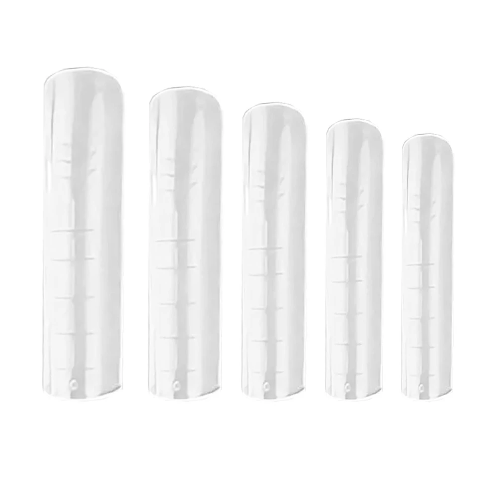 Верхние формы DNKa Top Nail Forms Long Square для моделирования 120 шт (FDNKALS) - Фото №1