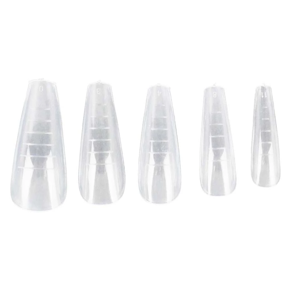 Верхние формы для наращивания VALERI Nail Forms Balerine прозрачный 120 шт (VNFB) - Фото №1