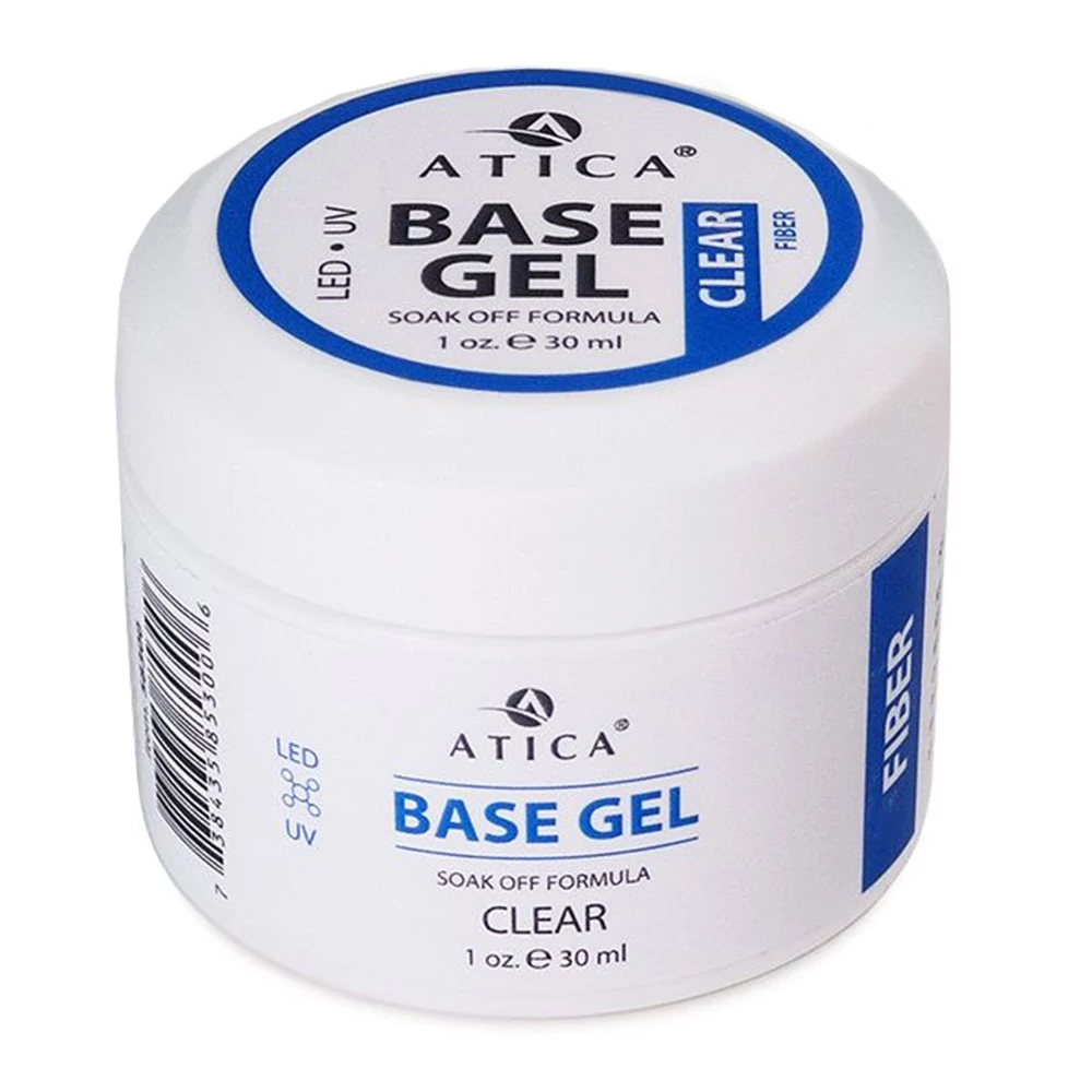 База ATICA Base Gel Fiber Clear база с нейлоновыми волокнами прозрачный 30 мл (85300)