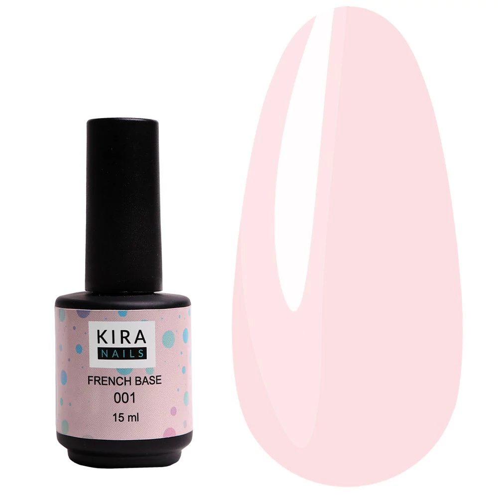 База KIRA Nails French 001 нежно-розовый 15 мл (456324) - Фото №1