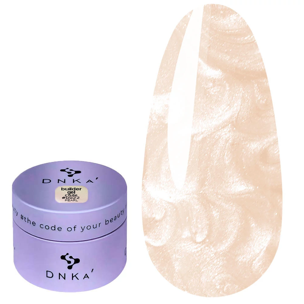 Гель DNKa Builder Gel №0022 Pearl бежевый с перламутром 30 мл (BGD0022) - Фото №1