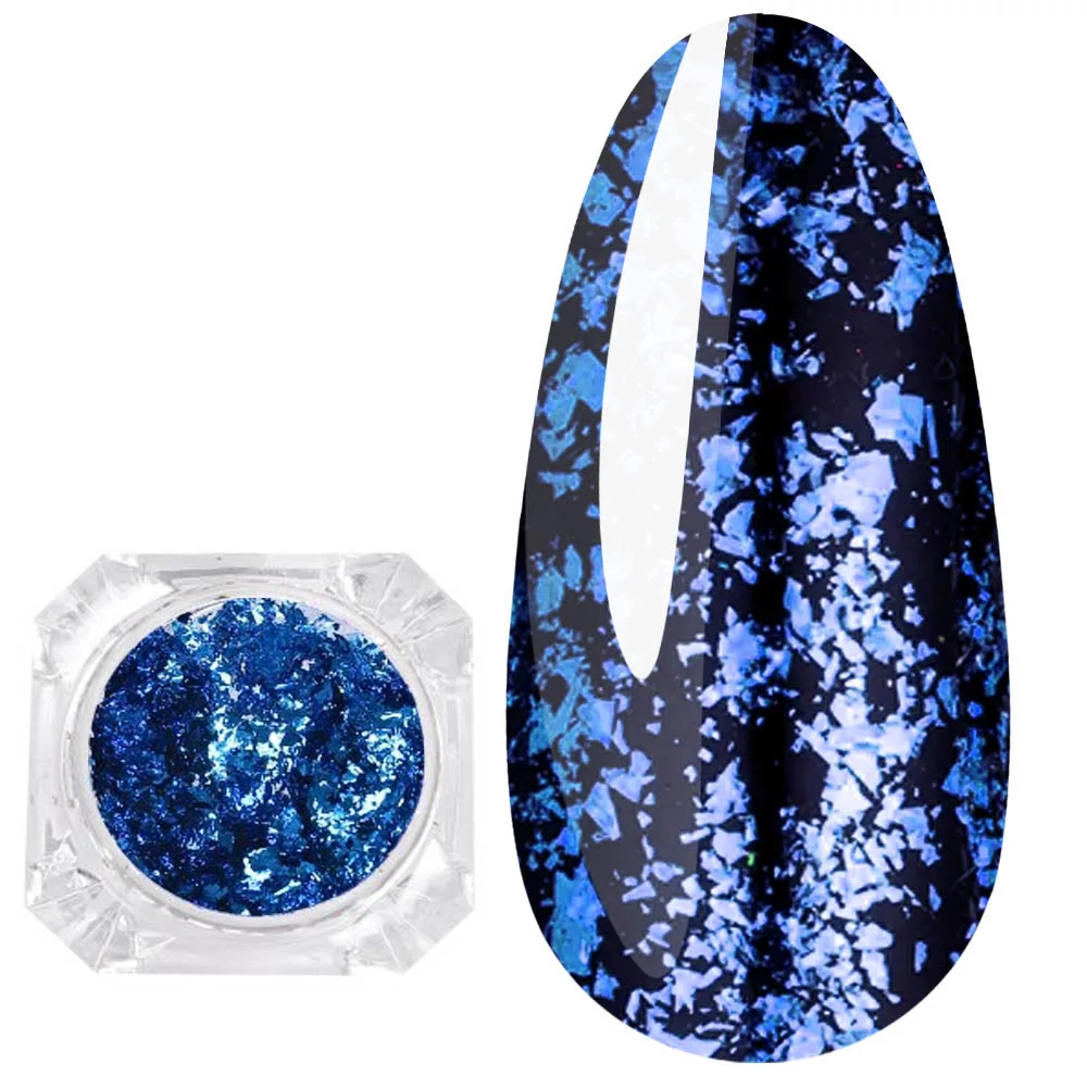 Втирка для ногтей Color Foil Global Fashion синий (09)