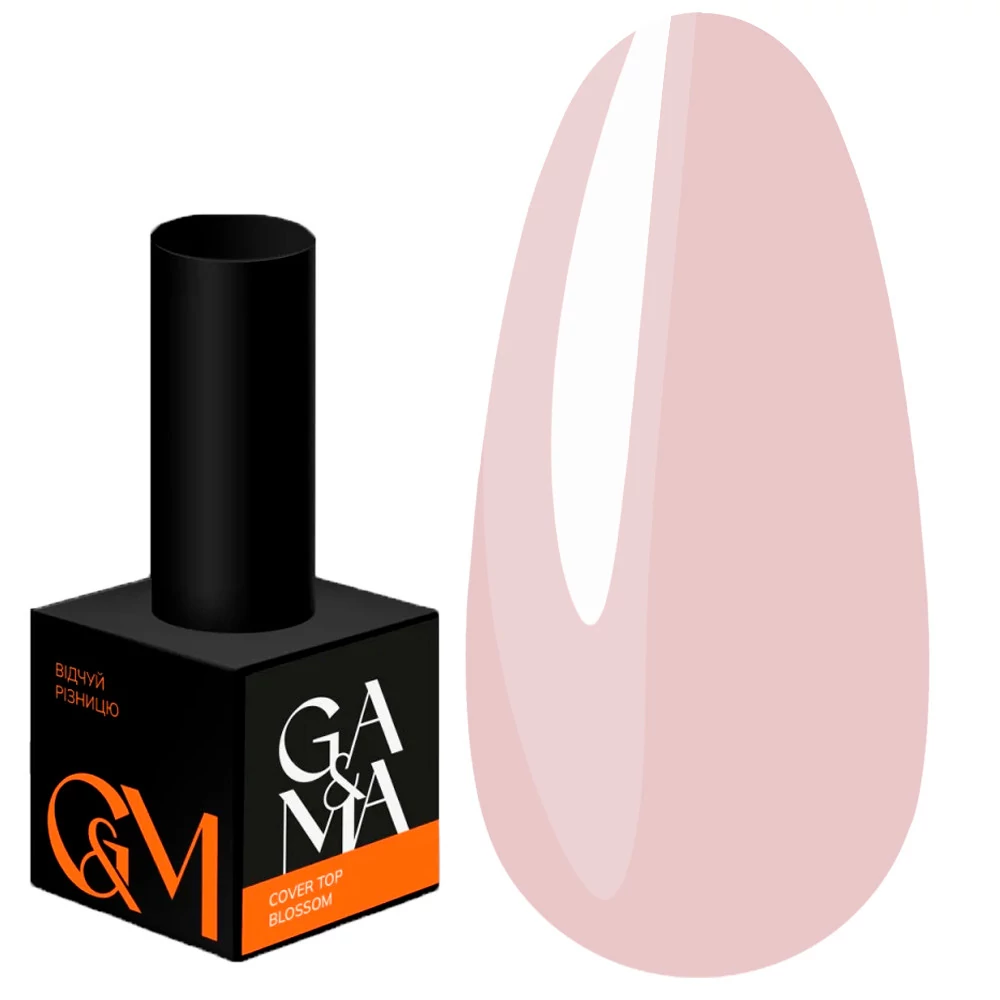Топ GA&MA Cover Top Blossom без липкого слоя с УФ-фильтром розовый 10 мл (7702928) - Фото №1