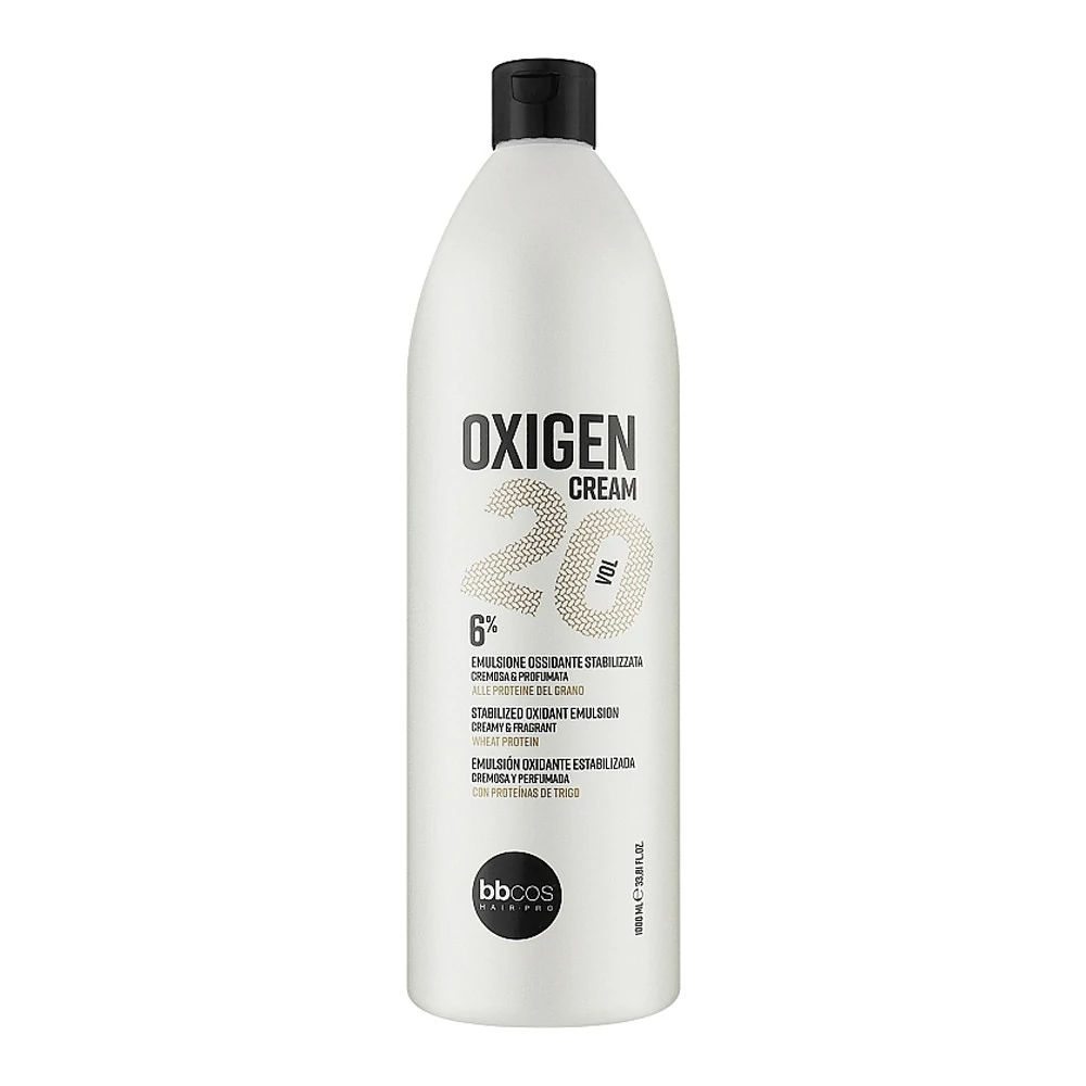 Окислитель BBcos OXIGEN CREAM кремообразный 20 volume 1000 мл (6%) - Фото №1