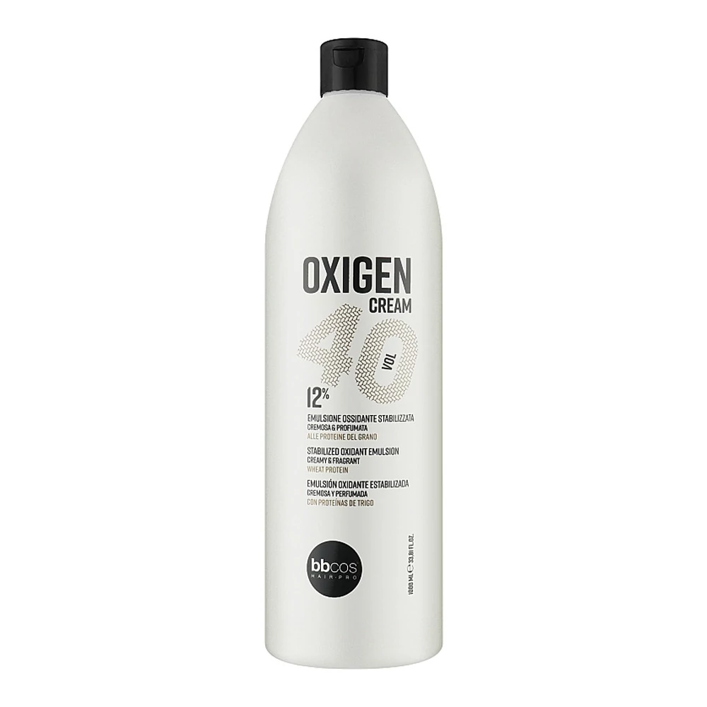 Окислитель BBcos OXIGEN CREAM кремообразный 40 volume 1000 мл (12%) - Фото №1