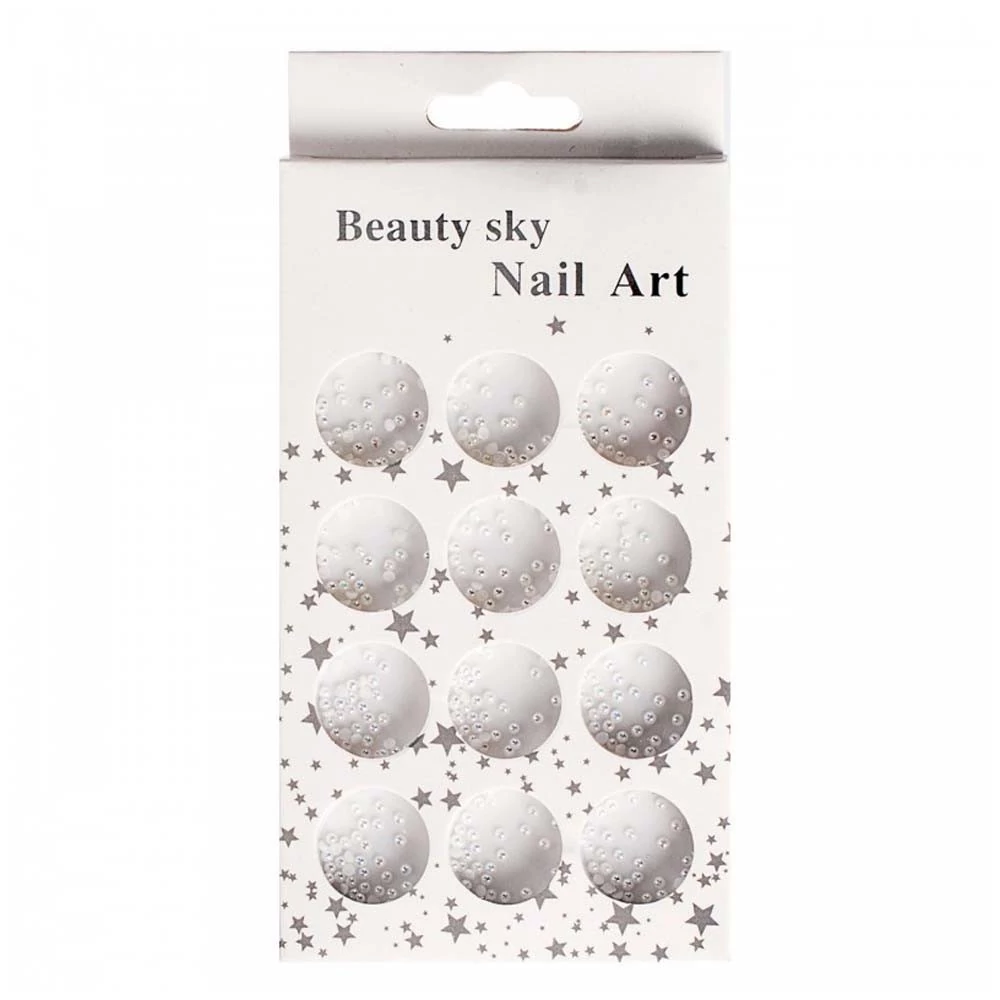 Намистинки FURMAN Beauty Sky в контейнері на 12 секцій білі(2157)