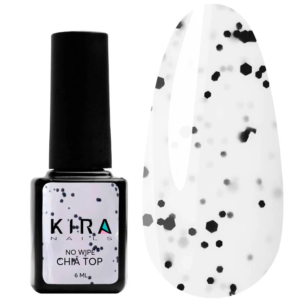 Топ KIRA Nails Chia Top No Wipe 6 мл (731003) - Фото №1