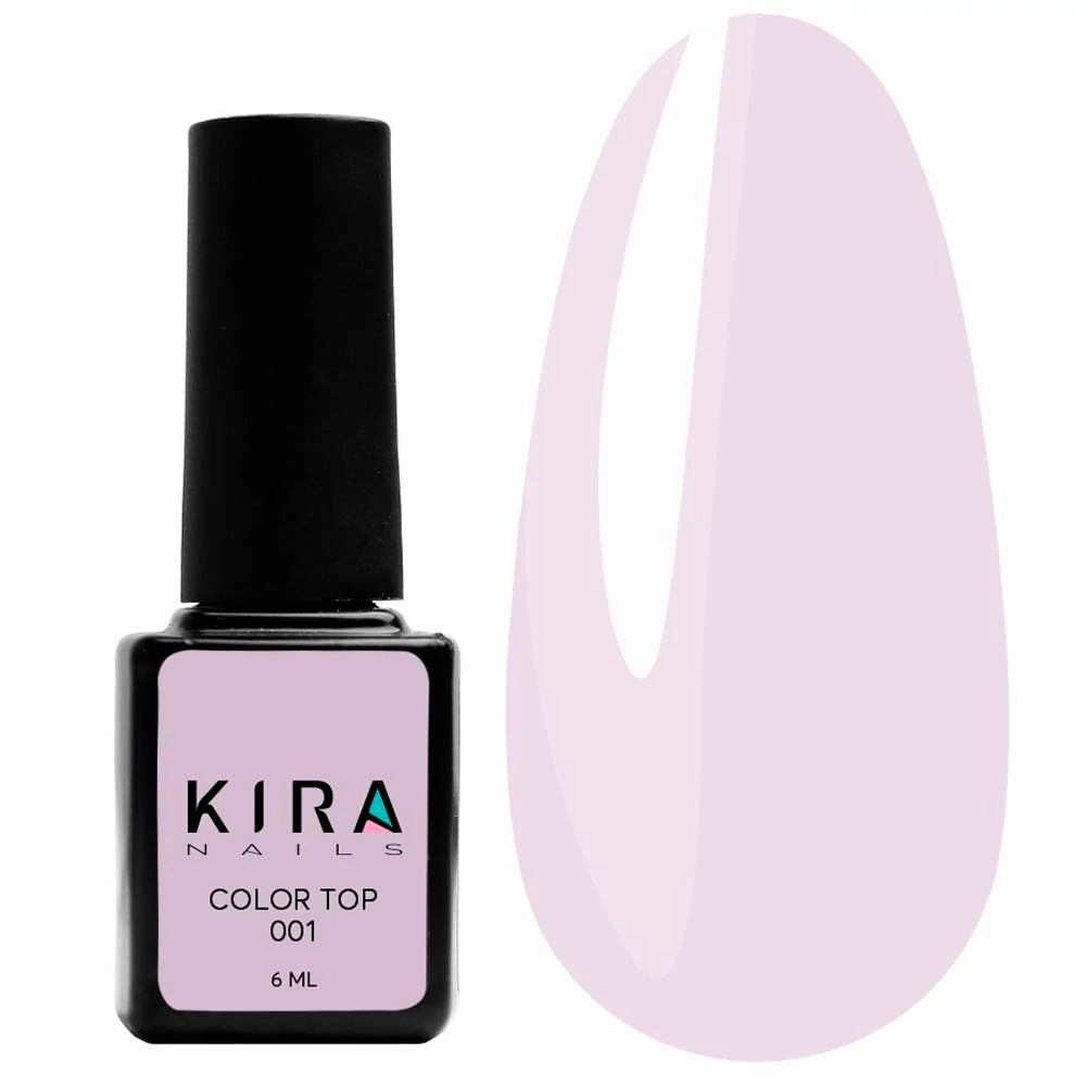 Топ KIRA Nails Color Top 001 светло розовый 6 мл (731013) - Фото №1