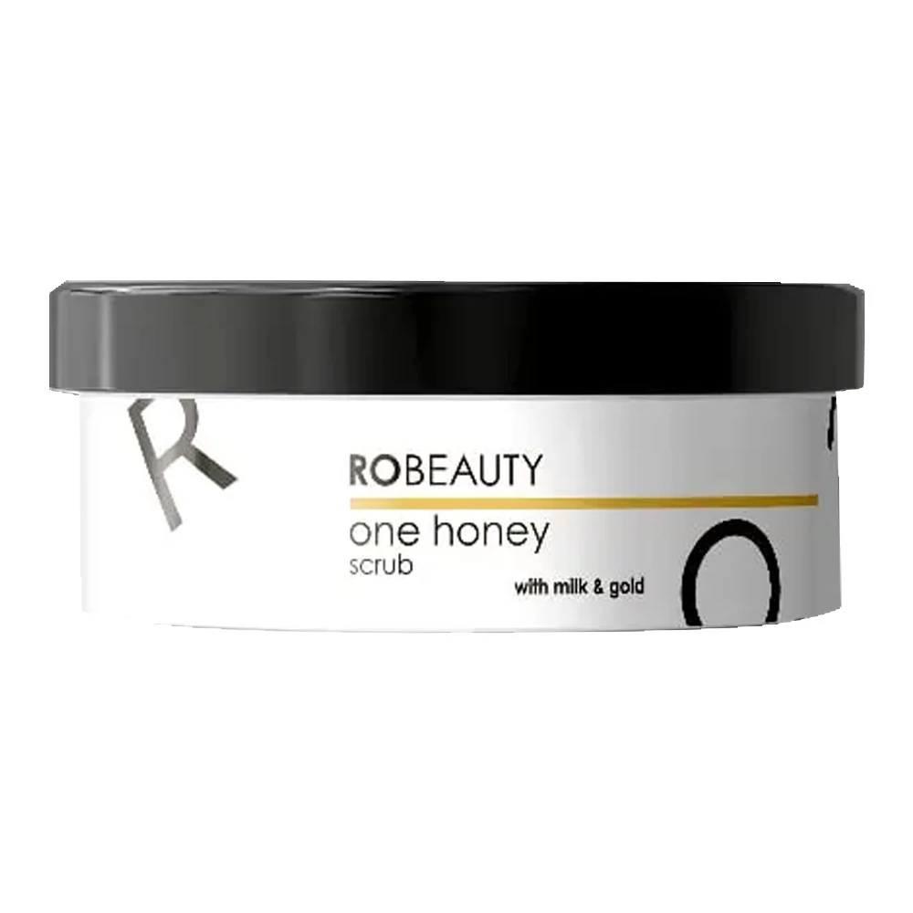 Медовый скраб RoBeauty с молоком и золотом 250 мл - Фото №1
