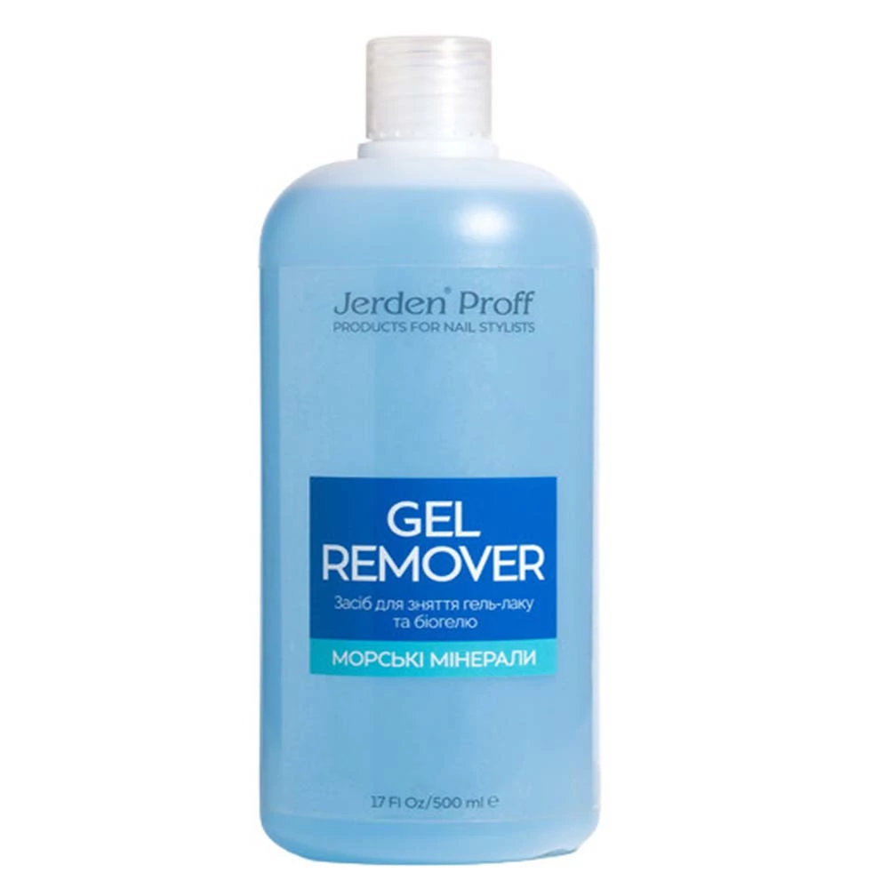 Jerden Proff Gel Remover Жидкость для снятия гель-лака морские минералы  500 мл (4823085609519)
