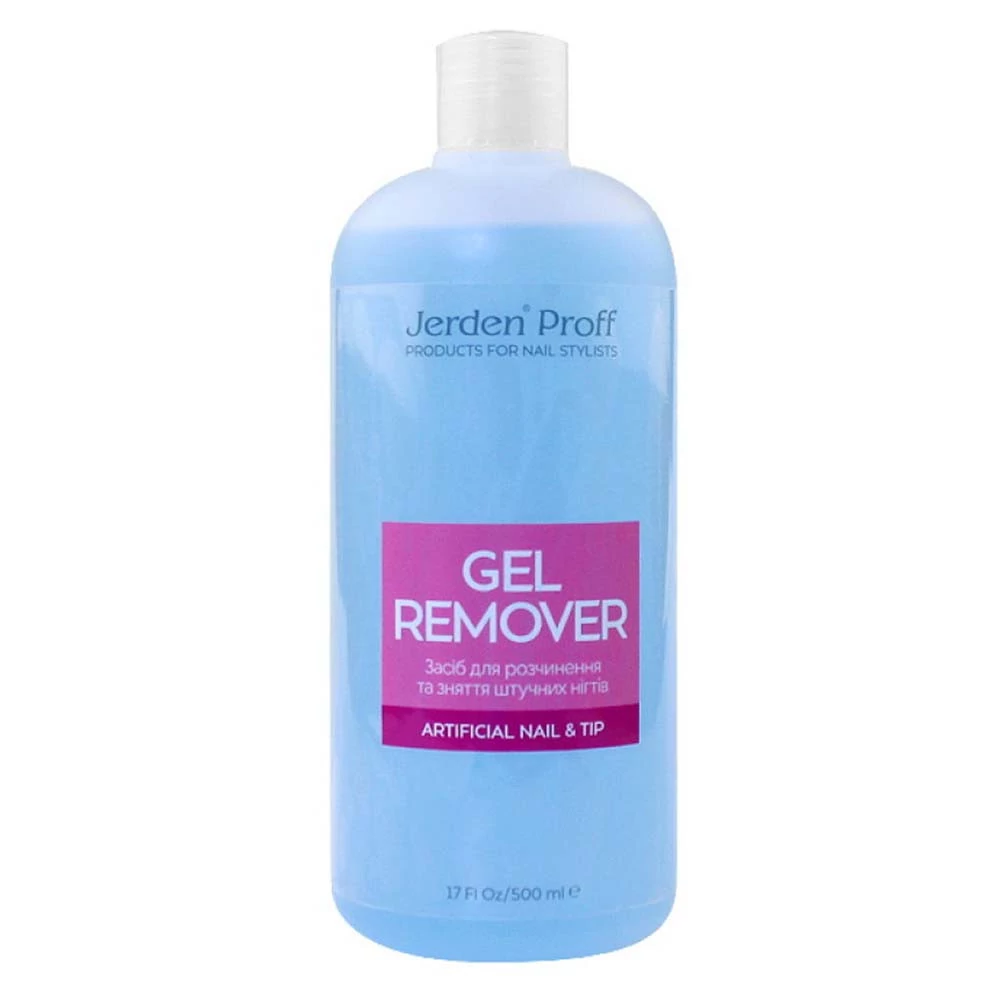 Жидкость для снятия акрила и искуственных ногтей Jerden Proff Artificial Remover  500 мл (4823085609373)