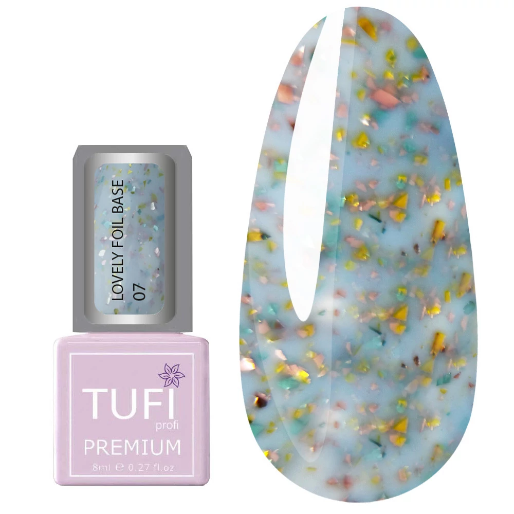 База TUFI profi LOVELY FOIL BASE 07 Голубой Лёд 8 мл (0196363) - Фото №1