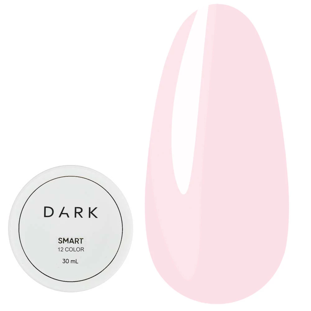 Гель для ногтей Dark Smart Builder gel 12 нежно-розовый холодный 30 мл (DSG1230) - Фото №1