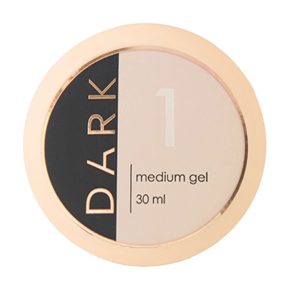 Гель для ногтей Dark Medium Gel №01 прозрачный 30 мл (без кисти) (DMG0130) - Фото №1