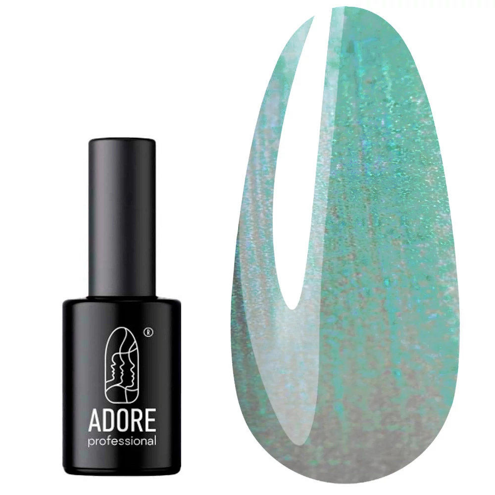 Гель-лак ADORE WILD PEARLS W-03 мятно-зелёный 8 мл (5906935707159) - Фото №1
