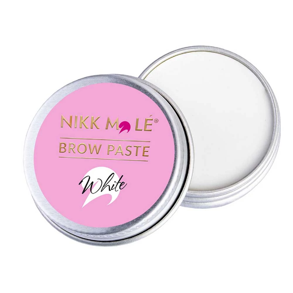 Паста для бровей Brow Paste NIKK MOLE для моделированной формы бровей,белая 15 г