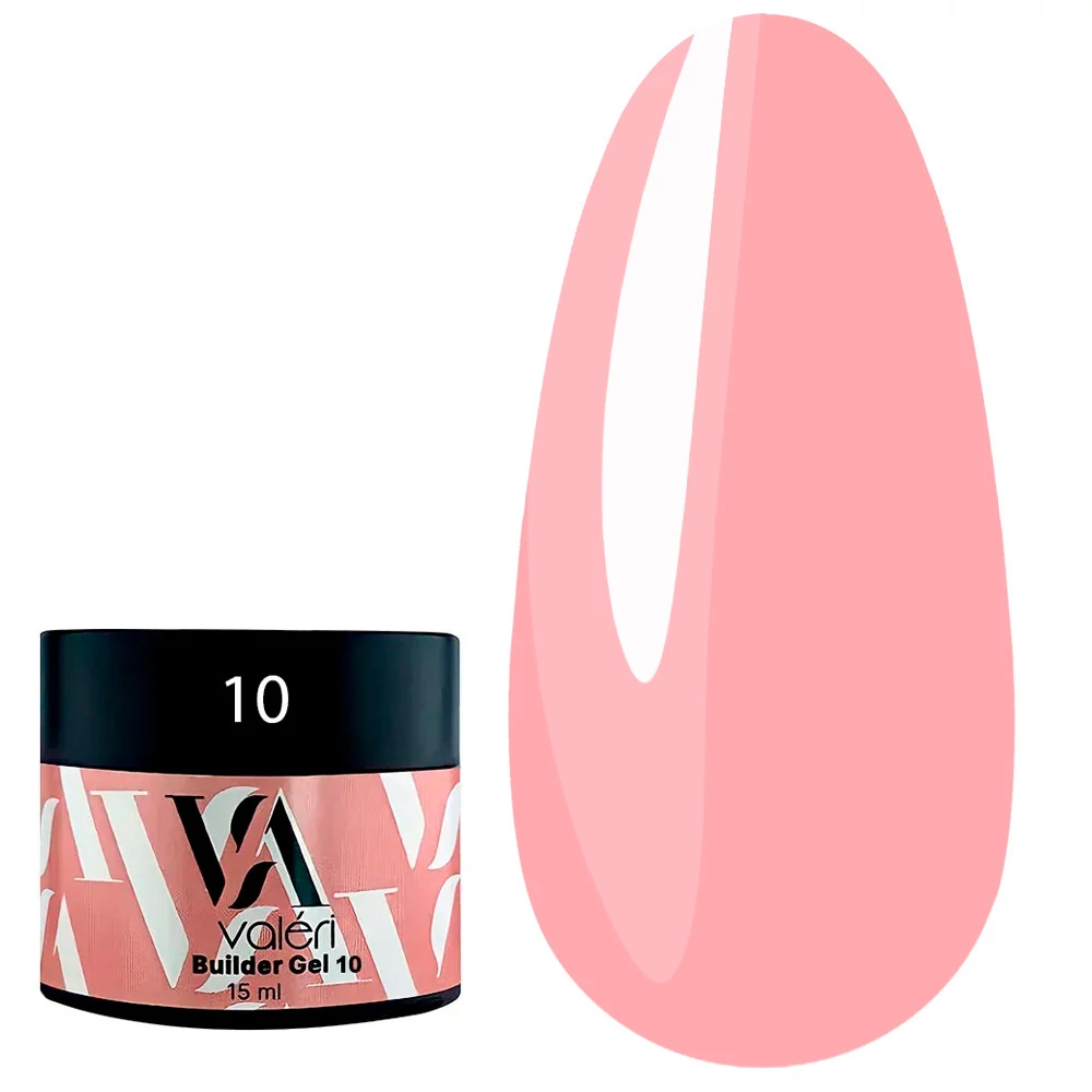 Гель для наращивания VALERI Builder Gel №10  беж 15 мл (VBG-010) - Фото №1