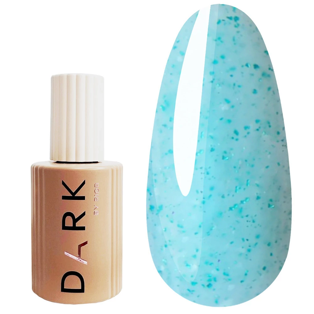 База Dark Pro Base Potal 38 светло-бирюзовая с поталью 15 мл (DPB3815) - Фото №1