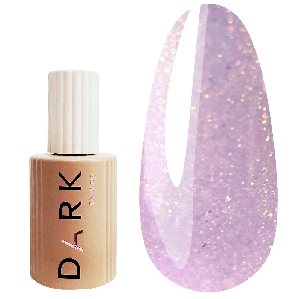 База Dark PRO base Shine 19 сиреневый с розовым шиммером 15 мл (DSB1915) - Фото №1
