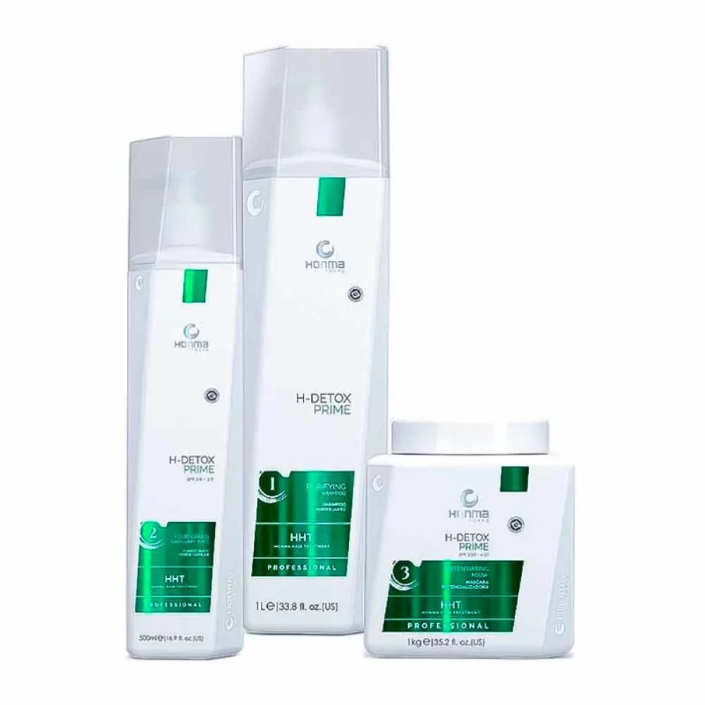 Набор для восстановления волос H-TOKYO H-Detox Prime 100мл+50мл+100мл