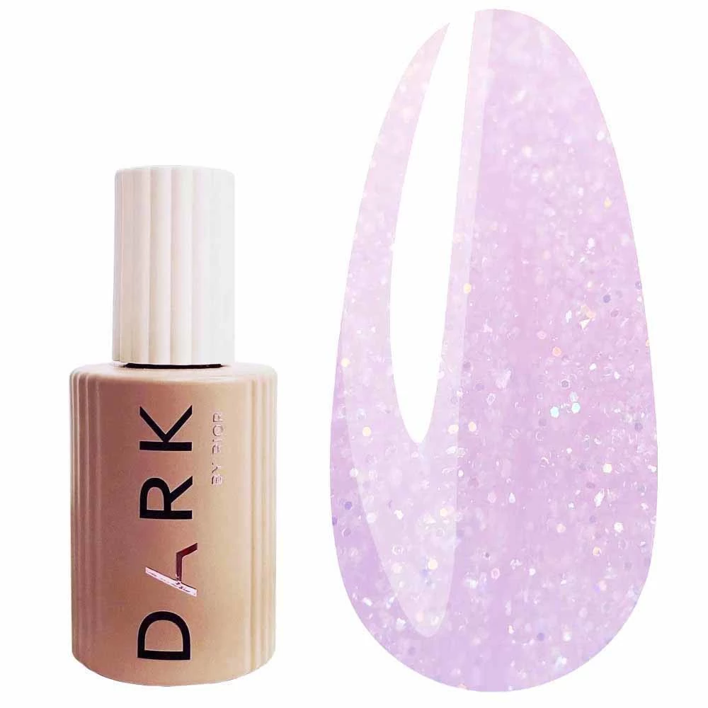 База Dark PRO base Shine 04 светло-розовая с блесткам 15 мл (DSB0415) - Фото №1