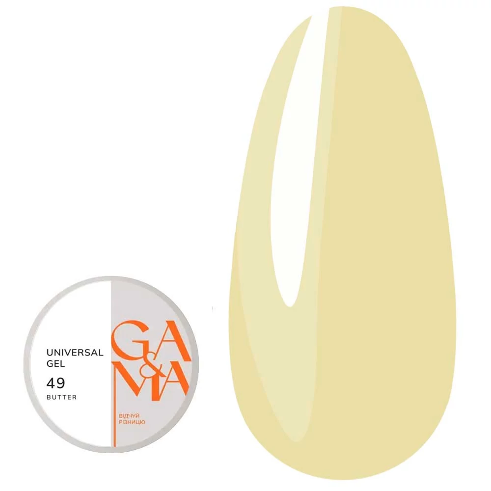 Гель для наращивания GA&MA Universal №049 Butter 30 мл (7703351) - Фото №1