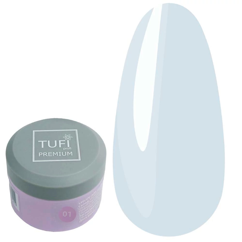 Гель для наращивания TUFI profi Builder Gel UV/LED 01 Clear 5ml - Фото №1