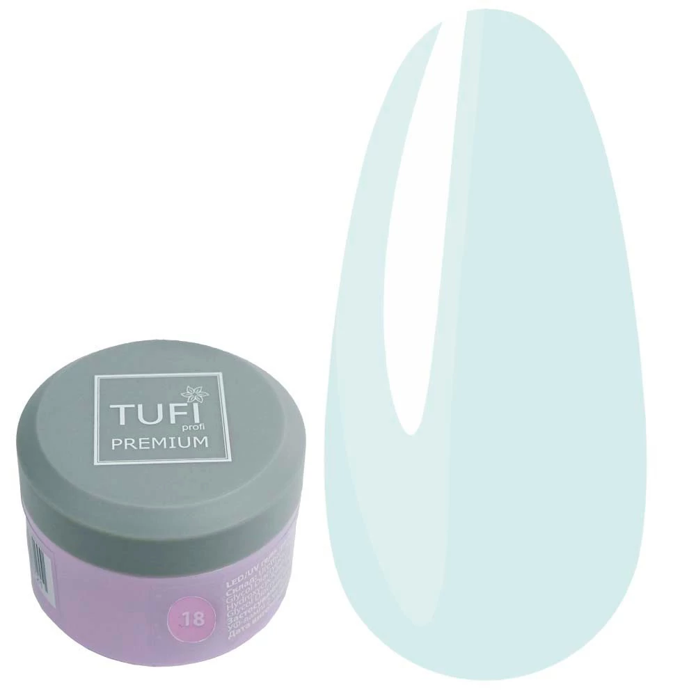 Гель для наращивания TUFI profi Builder Gel UV/LED 18 Crystal 15ml (0324506) - Фото №1