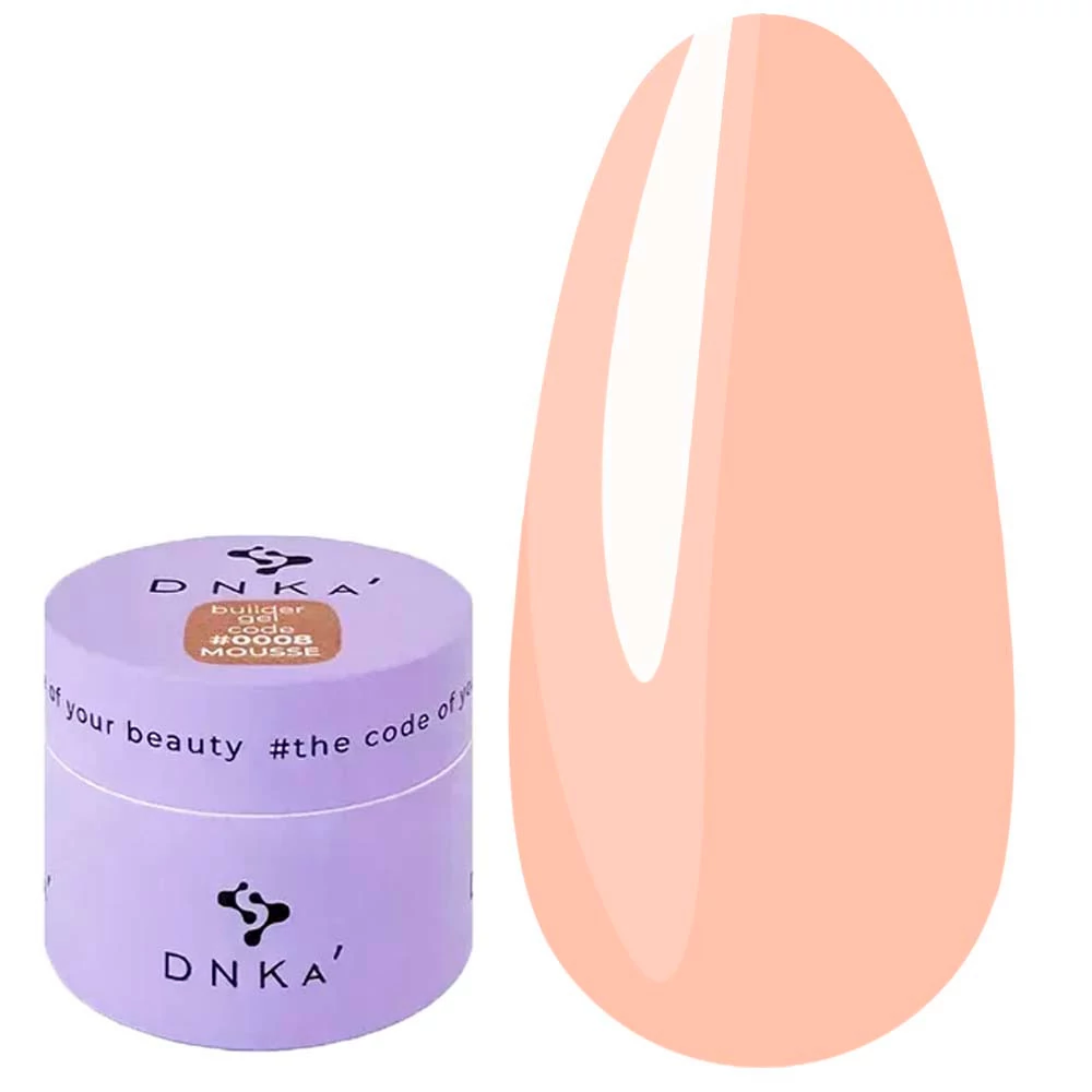 Гель DNKa Builder Gel №0008 Mousse беж 15 мл (FTBGM0008-15) - Фото №1