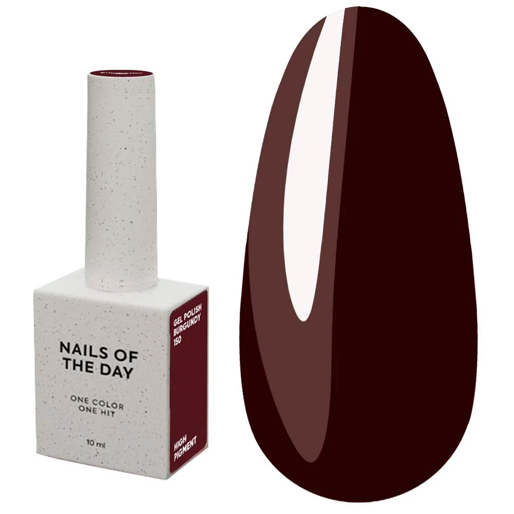 Гель-лак NAILS OF THE DAY №150 Burgundy 10 мл (НФ-00024428) - Фото №1