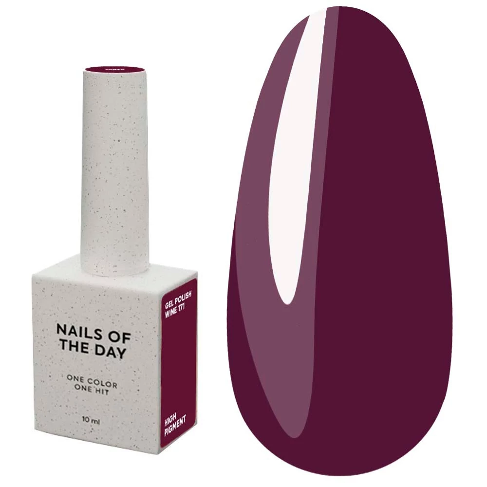 Гель-лак NAILS OF THE DAY №171 Wine 10 мл (НФ-00024427) - Фото №1