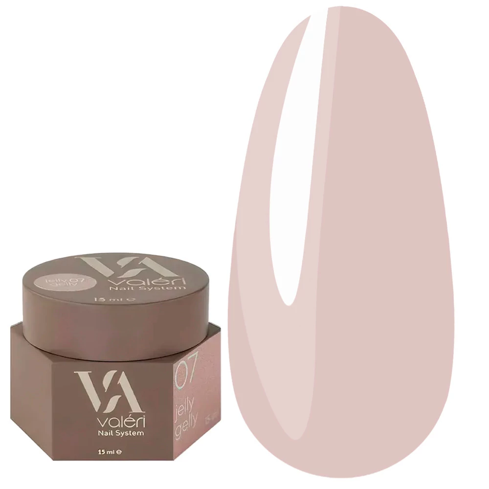 Гель-желе VALERI Jelly Gelly №07 светло-розовый 15 мл (NVJG15-07) - Фото №1