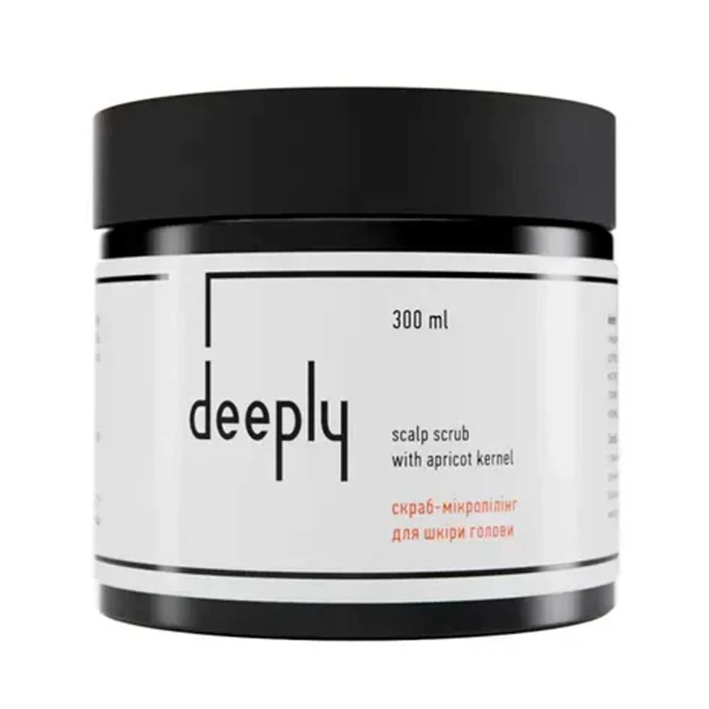 Скраб для кожи головы deeply scalp scrub with apricot kernel, 300 мл  (DP0004) - Фото №1