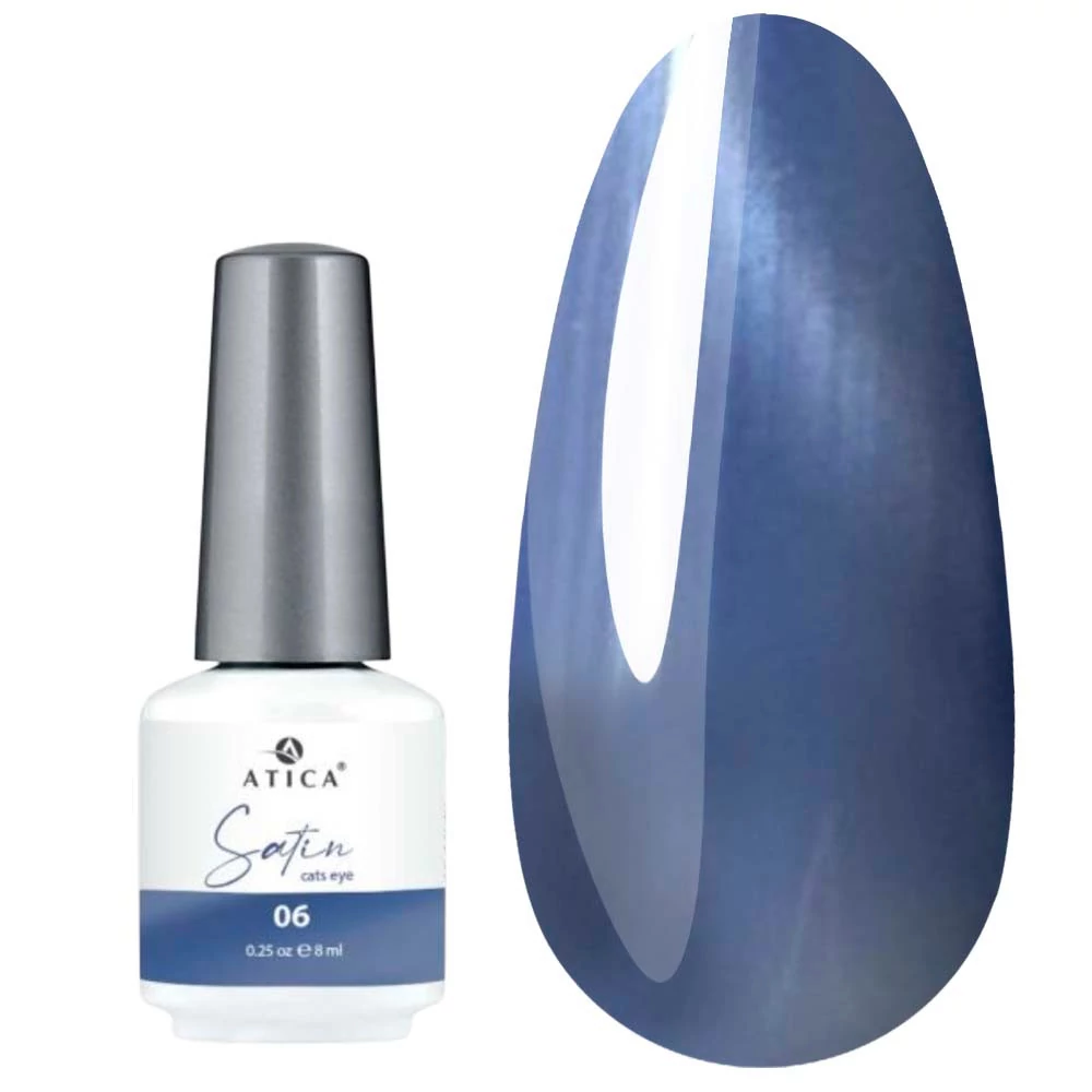 Гель-лак ATICA Satin Cat's Eye SC06 небесный блеск 8 мл (783935837667 ) - Фото №1