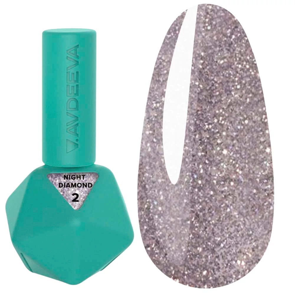 Гель-лак Victoria Avdeeva Night Diamond №002 светоотражающий розовый 12 мл (28004608)