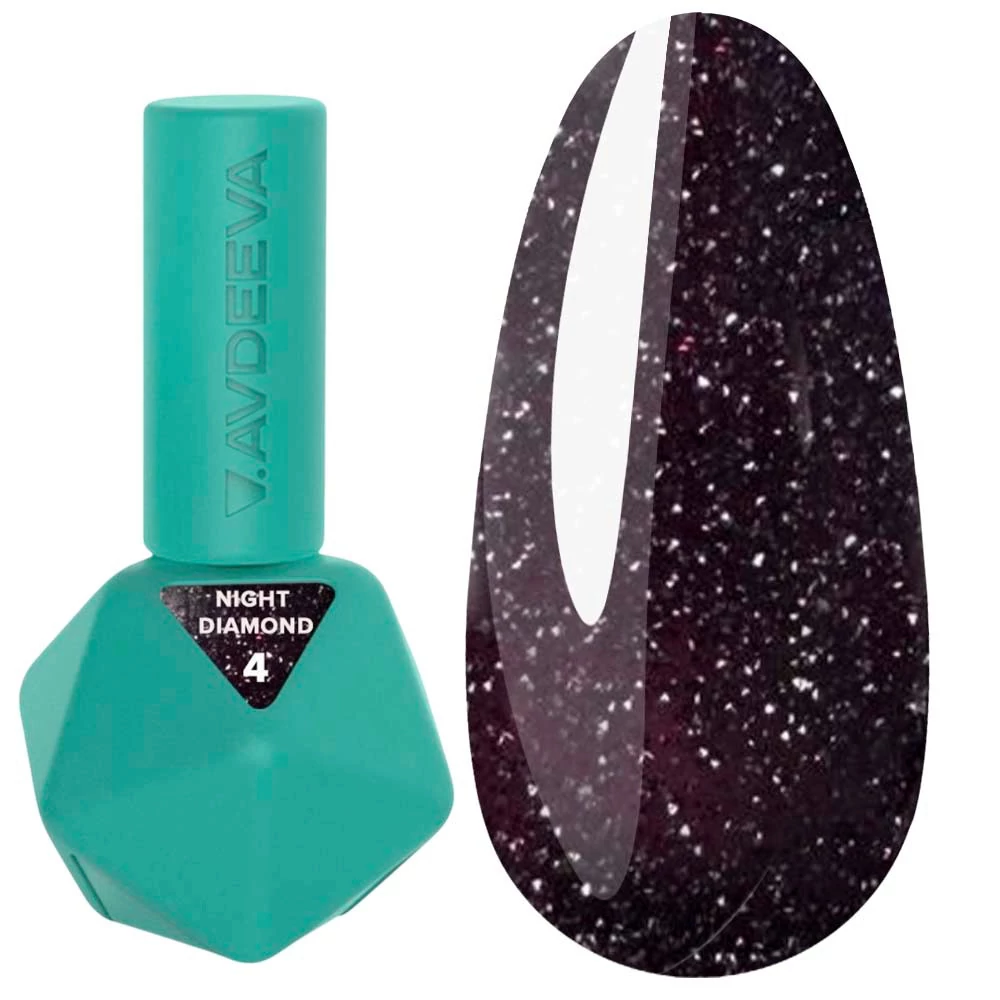 Гель-лак Victoria Avdeeva Night Diamond №004 светоотражающий темно-сливовый 12 мл (28009290)