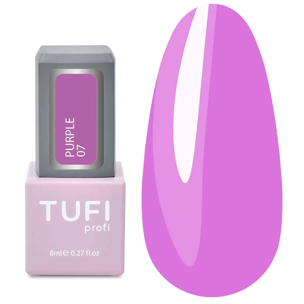 Гель-лак TUFI profi PURPLE 07 Лиловый 8 мл (0102499) - Фото №1