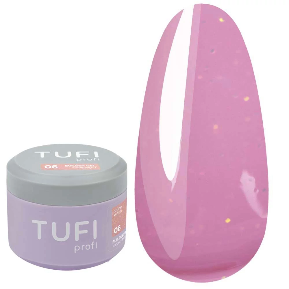 Гель для наращивания TUFI profi Builder Gel UV/LED 06 Shine Witch  30ml - Фото №1