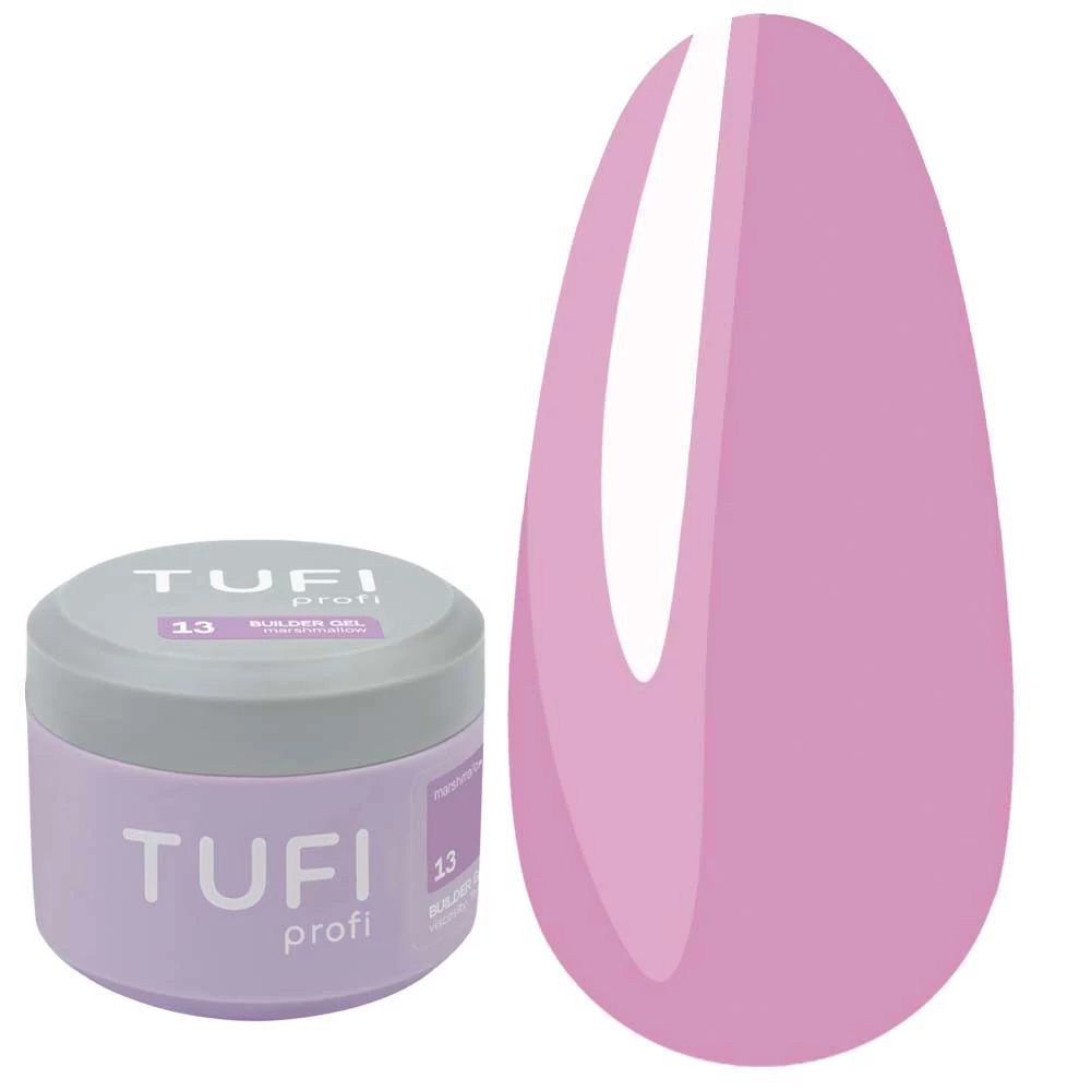 Гель для наращивания TUFI profi Builder Gel UV/LED 13 Marshmallow 30ml - Фото №1