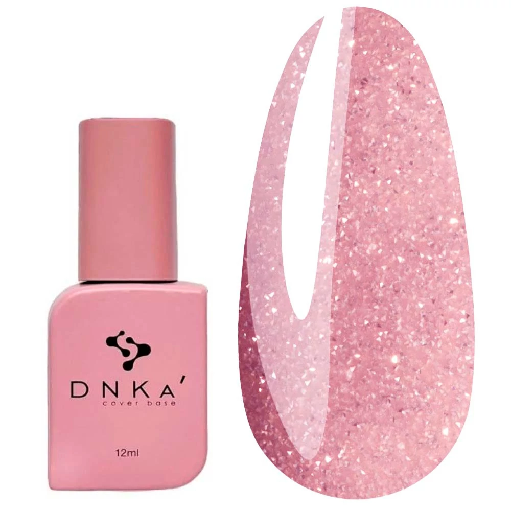 База DNKa Cover New Formula №0009 розовый с серебряным шиммером 12 мл (FTDNKA0009) - Фото №1